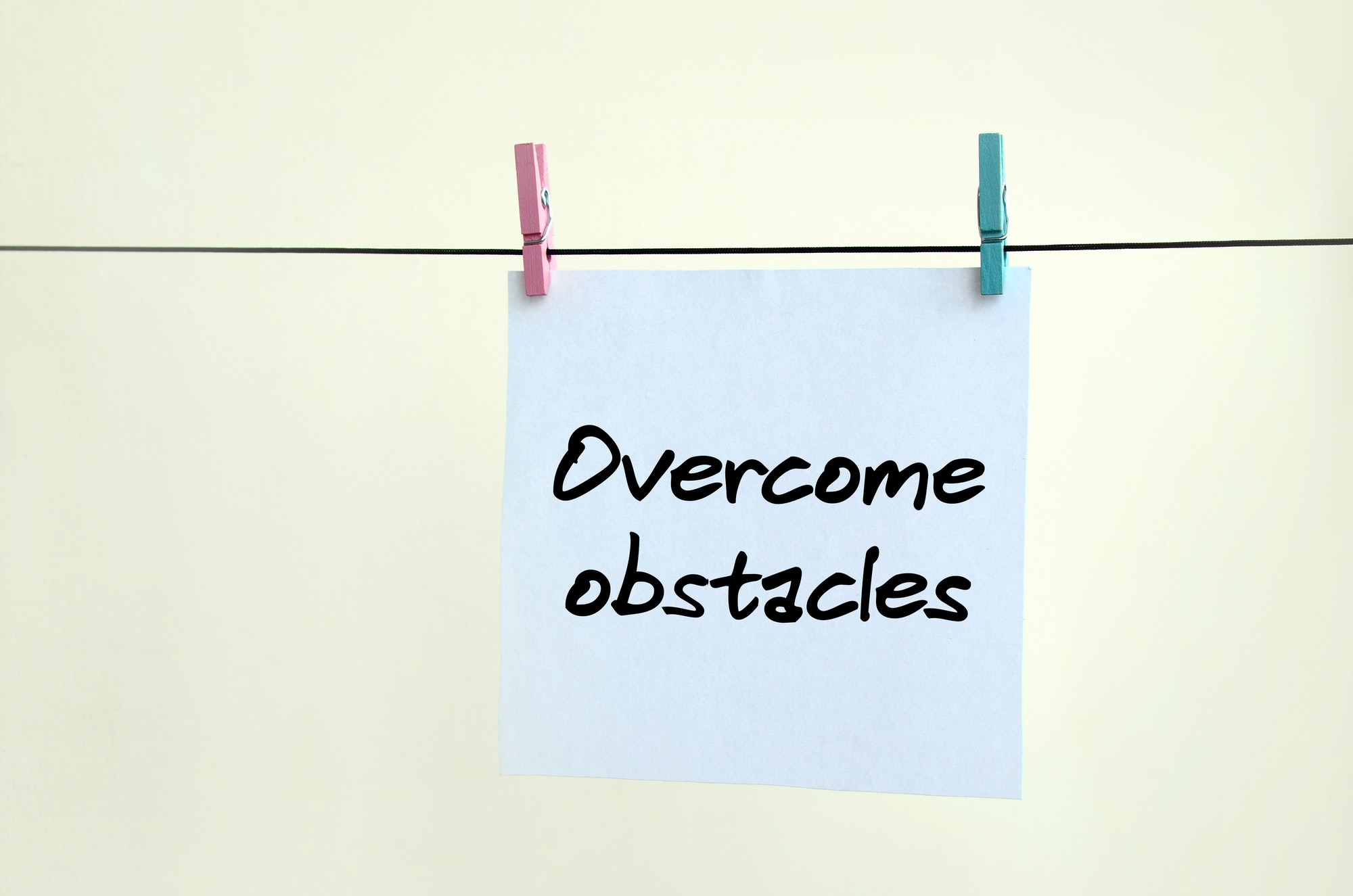 Overcome obstacles